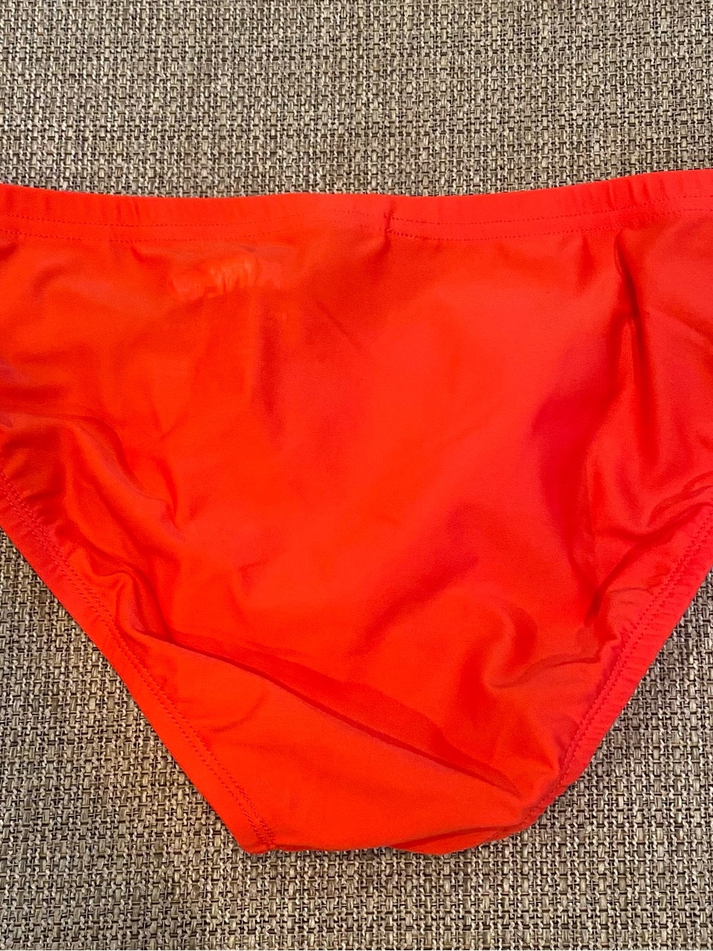 Red Men's Briefs with Black Waistband - Picture 4 of 5